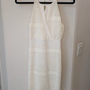 Cream White Lace Bodycon Dress